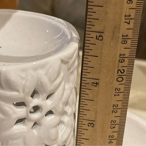 Harry Slatkin Snowflake Ceramic Wax or Oil Warmer Bath & Body Works - Picture 4 of 7